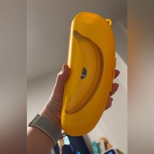Yellow Banana-Shaped Storage Case